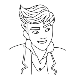 Braxton (Brax) Supernatural Academy Coloring Page