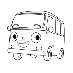 Bong Bong Tayo the Little Bus Coloring Page