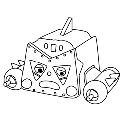 Woolly Tayo the Little Bus Free Coloring Page for Kids