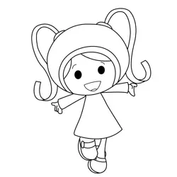 Milli Jumping Team Umizoomi Free Coloring Page for Kids