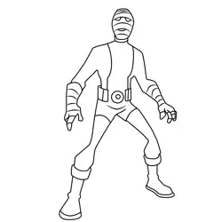 Negative Man Teen Titans Coloring Page