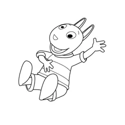 Austin Laughing The Backyardigans Free Coloring Page for Kids