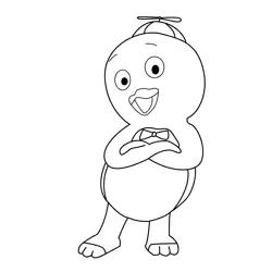 Pablo Arms Crossed The Backyardigans Free Coloring Page for Kids