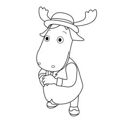 Tyrone Dressed As Henchman The Backyardigans Free Coloring Page for Kids