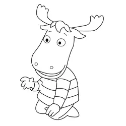 Tyrone Kneeling The Backyardigans Coloring Page