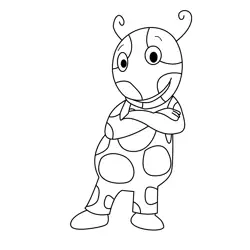 Uniqua Arms Crossed The Backyardigans Coloring Page