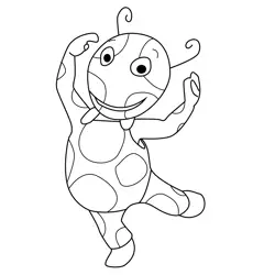 Uniqua The Backyardigans Free Coloring Page for Kids