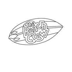 The Beach Crew 15 Free Coloring Page for Kids