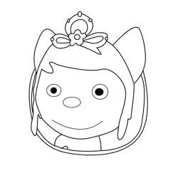 Lizzy Emblem The Dibidogs Free Coloring Page for Kids