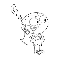 Foop's Alter E The Fairly OddParents Free Coloring Page for Kids