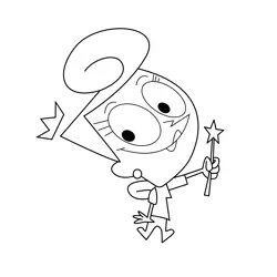 Mrs Turner As Fa The Fairly OddParents Free Coloring Page for Kids