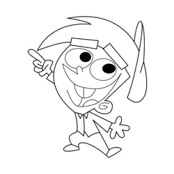 Tim The Fairly OddParents Coloring Page