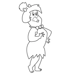 Edna Flintstone The Flintstones Coloring Page