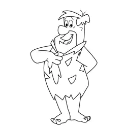 Fred The Flintstones Coloring Page