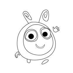 Buzzbee Waving The Hive Coloring Page