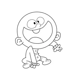 Baby Lincoln The Loud House Free Coloring Page for Kids