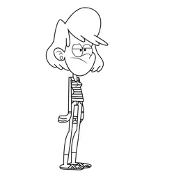Becky The Loud House Free Coloring Page for Kids