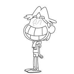 Bumper Yates Jr. The Loud House Coloring Page