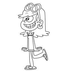 Leni In Love The Loud House Free Coloring Page for Kids