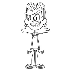 Leni With Sunglasses The Loud House Coloring Page