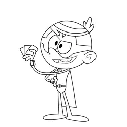 Lincoln 1 The Loud House Free Coloring Page for Kids