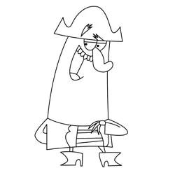 Captain K'nuckles Free Coloring Page for Kids