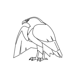 Hawksley The Owl House Coloring Page