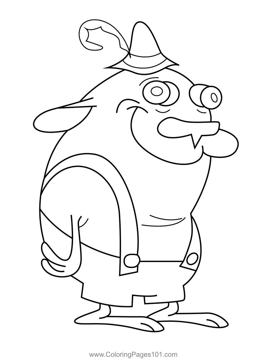 Sven Höek The Ren & Stimpy Show Coloring Page for Kids - Free The Ren ...