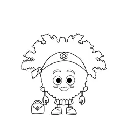 Flo Snow The Weatherbies Free Coloring Page for Kids
