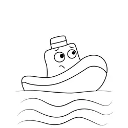 Toot the Tiny Tugboat 7 Coloring Page