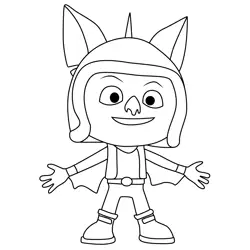 Baddy Top Wing Free Coloring Page for Kids