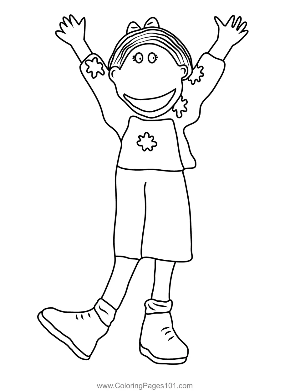 Happy Bella Coloring Page for Kids - Free Tweenies Printable Coloring ...