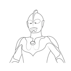 Ultraman 2 Ultraman Free Coloring Page for Kids