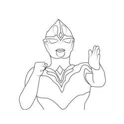 Ultraman Arc 2 Ultraman Coloring Page