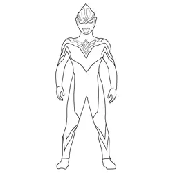 Ultraman Arc 3 Ultraman Free Coloring Page for Kids