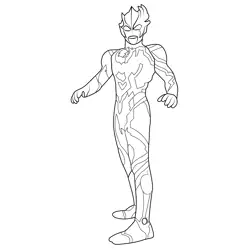 Ultraman Blazar 1 Ultraman Coloring Page