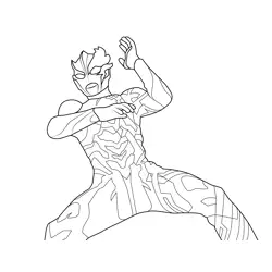 Ultraman Blazar 5 Ultraman Free Coloring Page for Kids