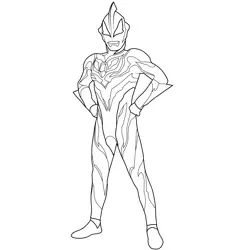 Ultraman Geed 1 Ultraman Free Coloring Page for Kids