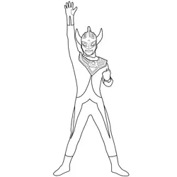 Ultraman Taro 1 Ultraman Free Coloring Page for Kids