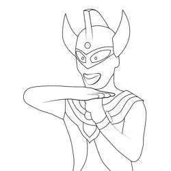 Ultraman Taro 5 Ultraman Free Coloring Page for Kids