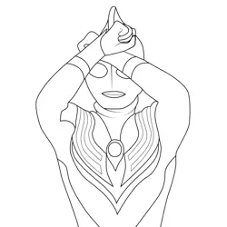 Ultraman Tiga 1 Ultraman Coloring Page