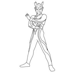 Ultraman Zero 6 Ultraman Coloring Page