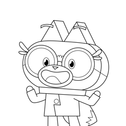 Craig The Moose Holding Rake Unikitty Coloring Page For Kids - Free 