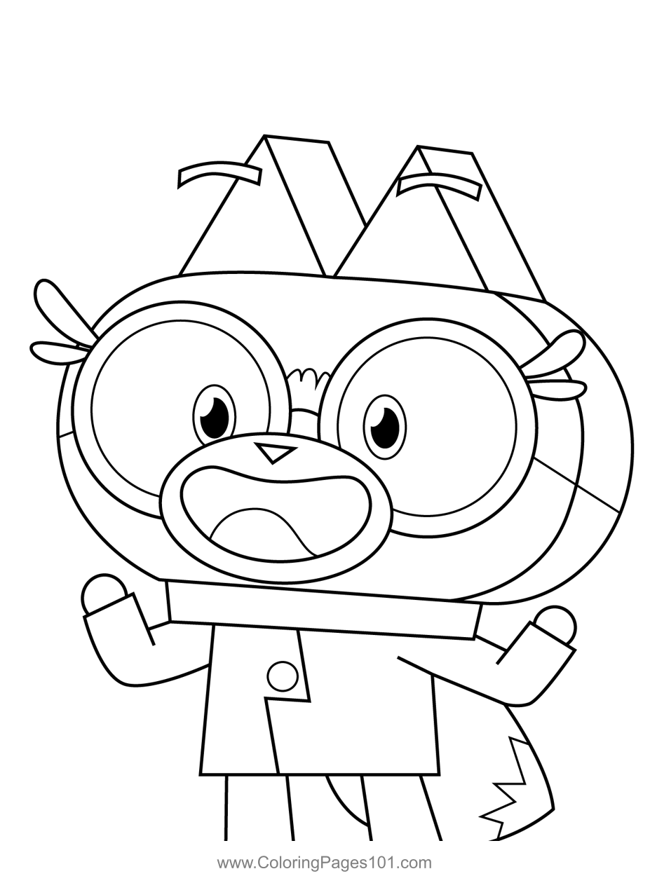 Dr. Fox Happy Unikitty Coloring Page for Kids - Free Unikitty ...