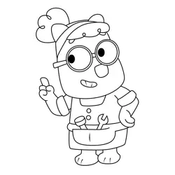 Grandma Super Work It Out Wombats! Coloring Page