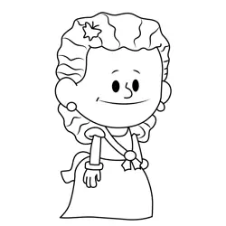 Lili'uokalani Xavier Riddle and the Secret Museum Free Coloring Page for Kids