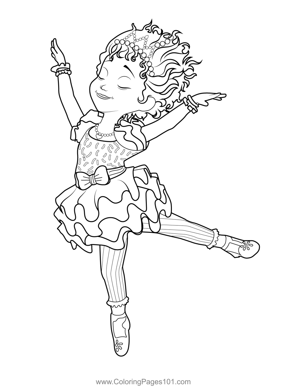 Ballerina Nancy Fancy Nancy Clancy Coloring Page for Kids - Free Fancy ...