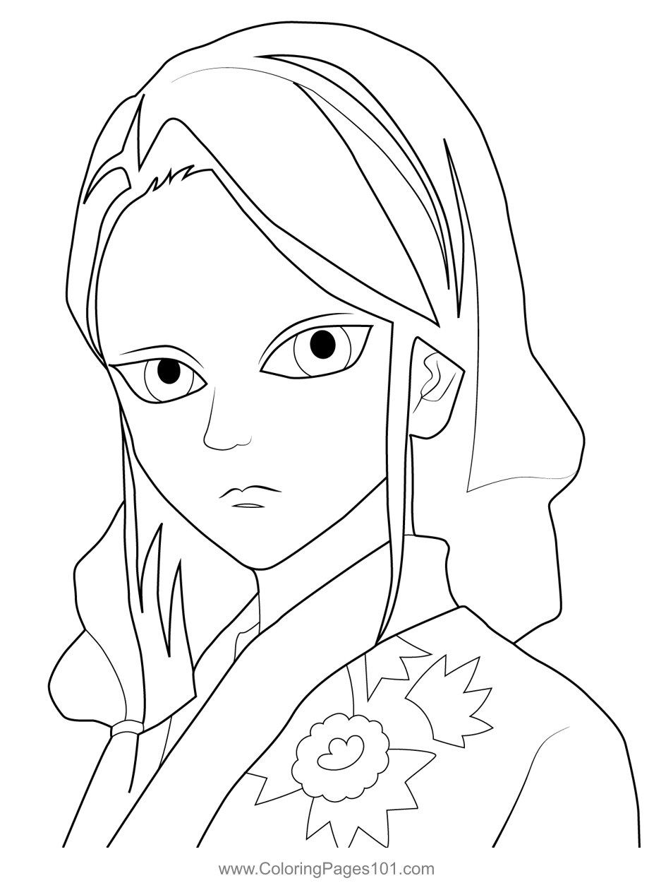 Demon Slayer Coloring Pages Rui