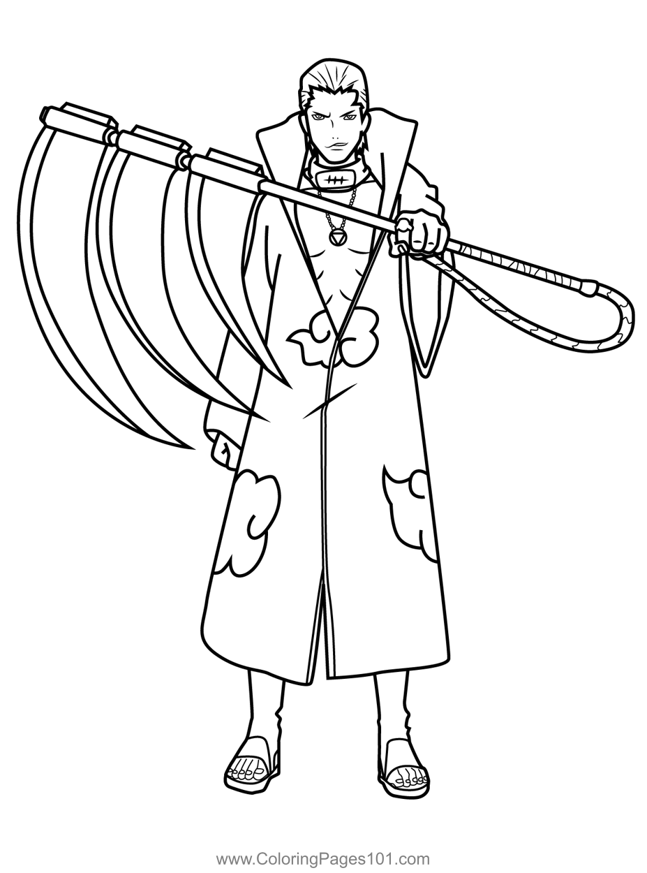 Hidan coloring pages