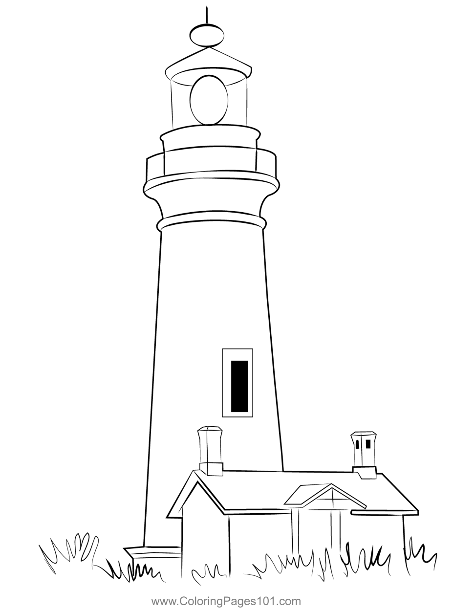 Lighthouse 4 Coloring Page for Kids - Free Lighthouses Printable ...